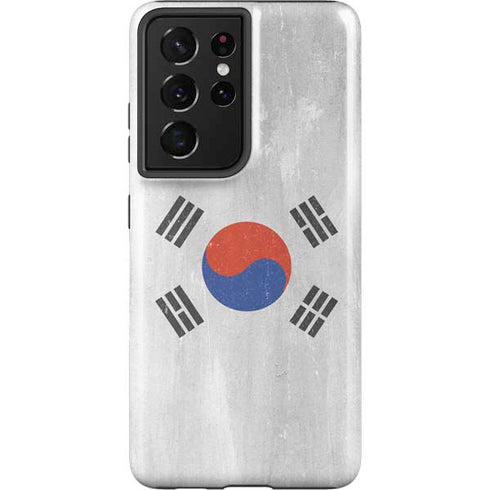 South Korean Flag Distressed Galaxy S21 Ultra 5G Pro Case